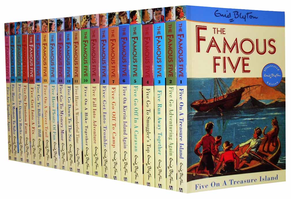 Enid-Blyton-Books-FAMOUS-FIVE-Series-21-Books-Collection-Box-Set-Books